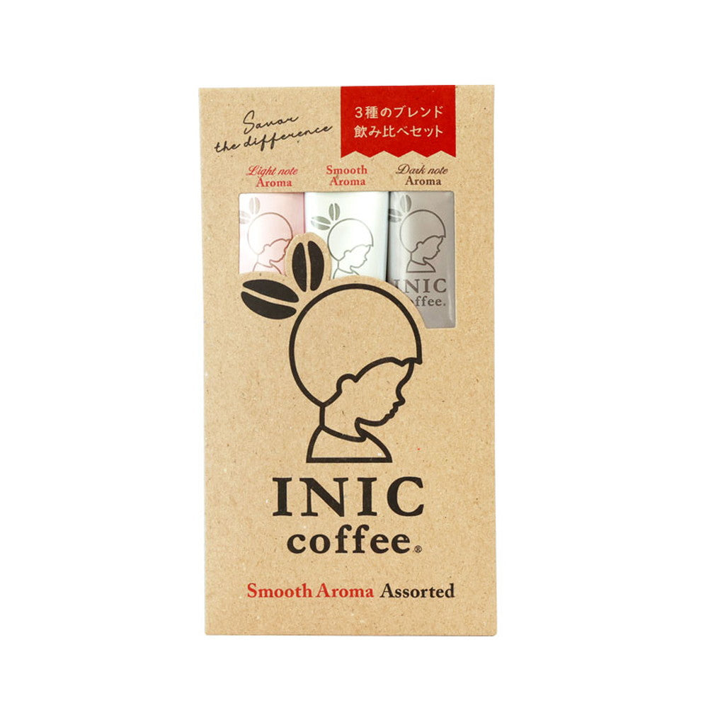 INIC coffee スムースアロマライトノートアロマダークノートアロマ 3Pアソート