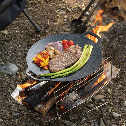 キャプテンスタッグ　ラウンド グリルプレート 30ｃｍ