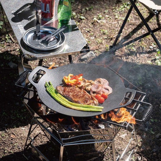 キャプテンスタッグ　ラウンド グリルプレート 34ｃｍ