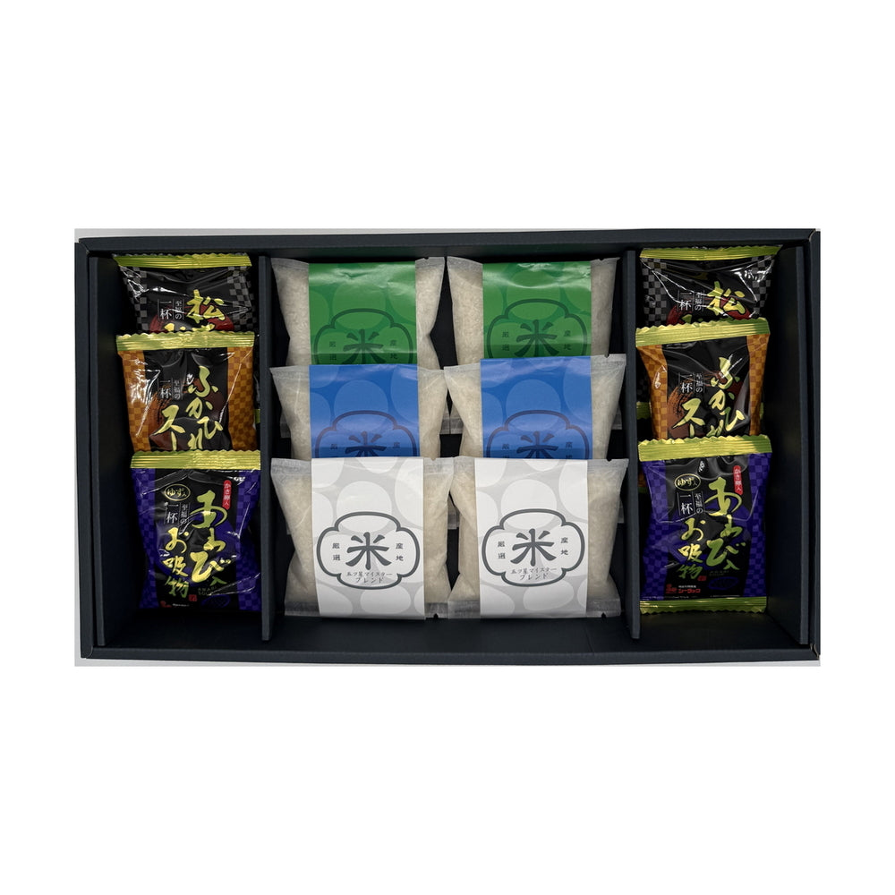 新潟米食べくらべ・お吸物ギフトセット（米6合・お吸い物）