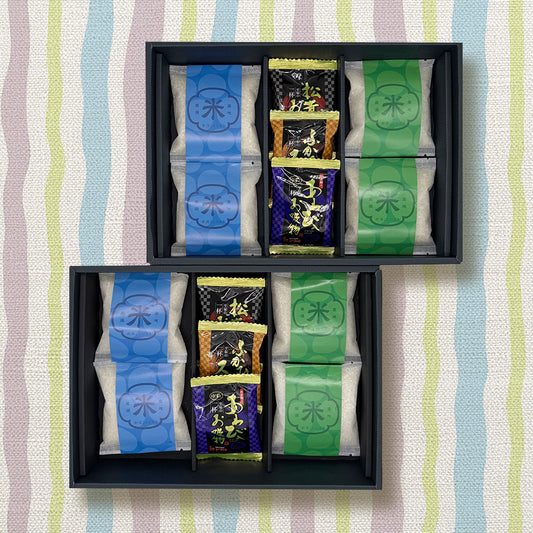 新潟米食べくらべ・お吸物ギフトセット（米8合・お吸い物）