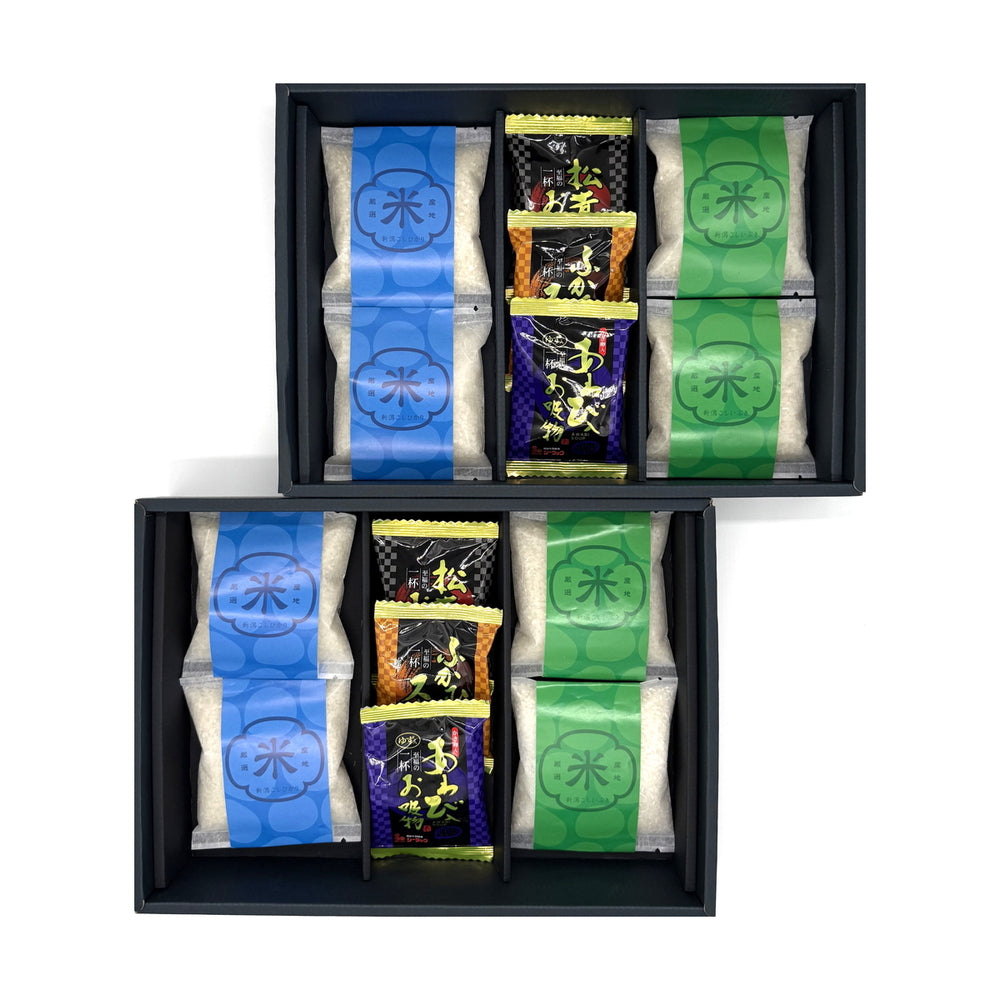 新潟米食べくらべ・お吸物ギフトセット（米8合・お吸い物）