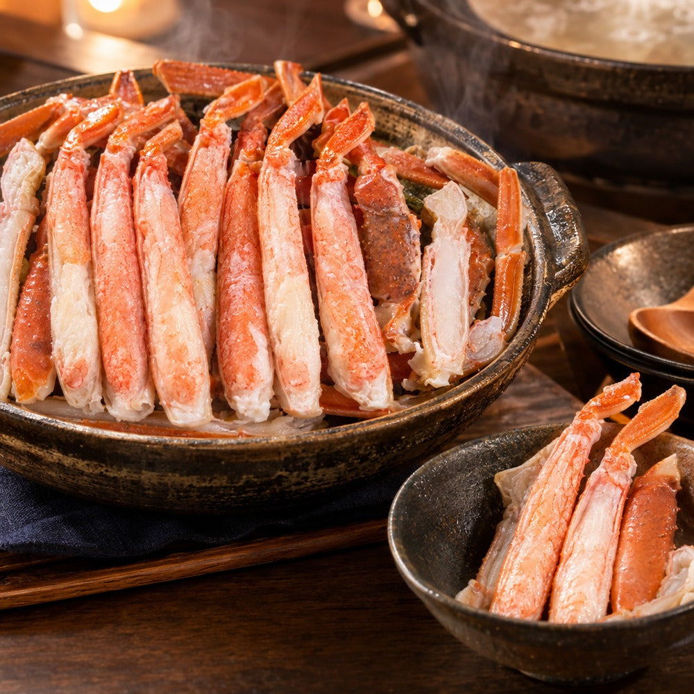 甘みたっぷり ボイルずわいがに 殻カット済みハーフポーション（500g）