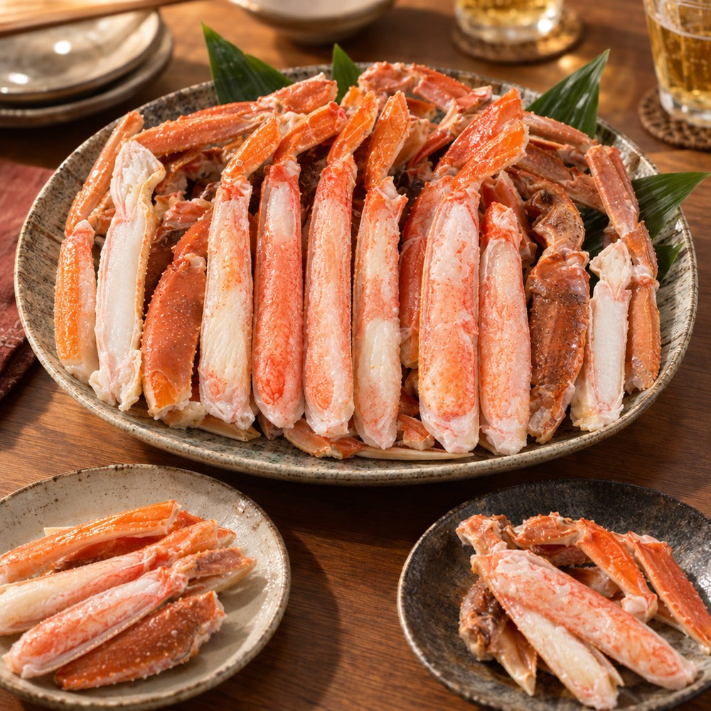 甘みたっぷり ボイルずわいがに 殻カット済みハーフポーション（1kg