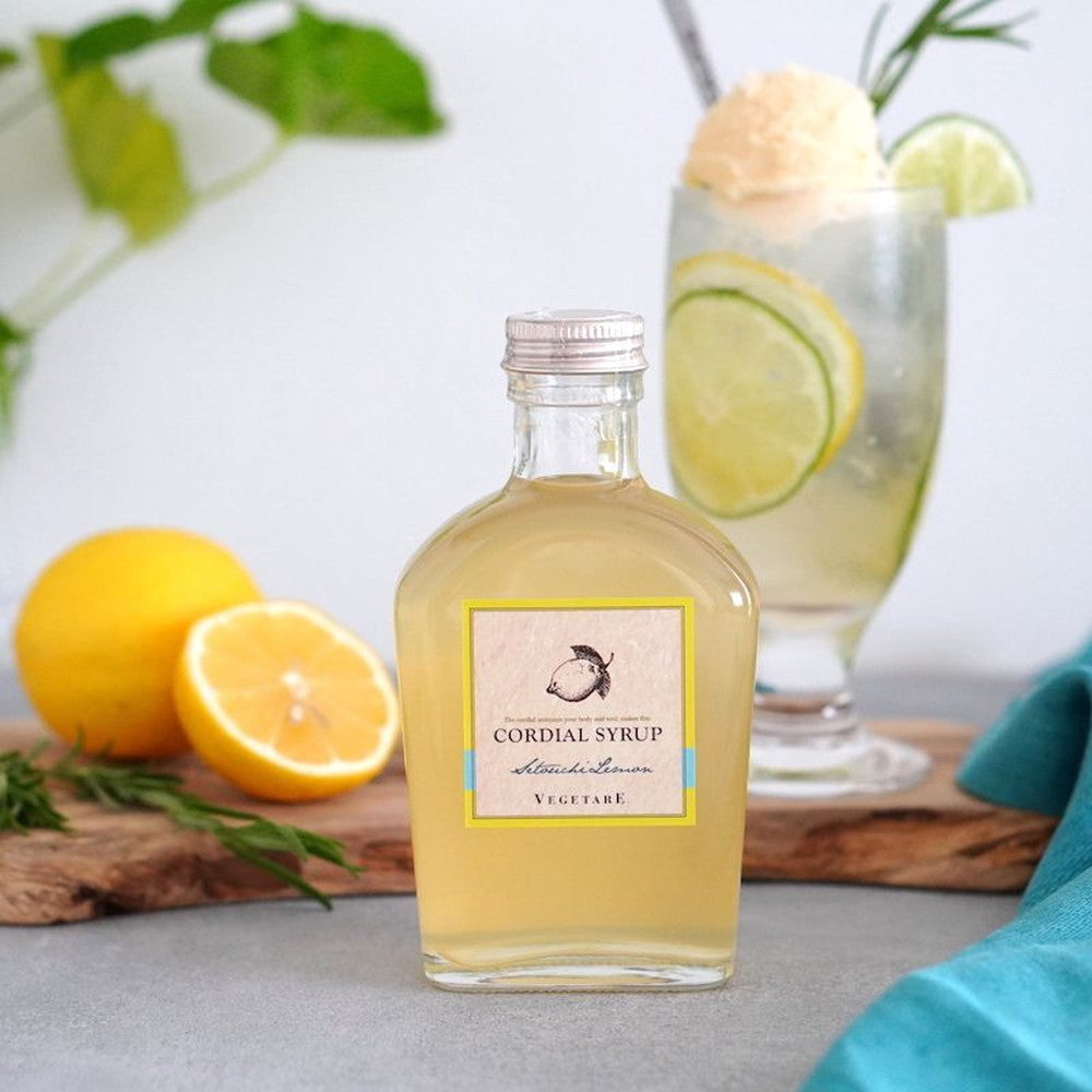 ベジターレ　コーディアル　2種飲み比べ(瀬戸内レモン、葡萄カシスジンジャー)