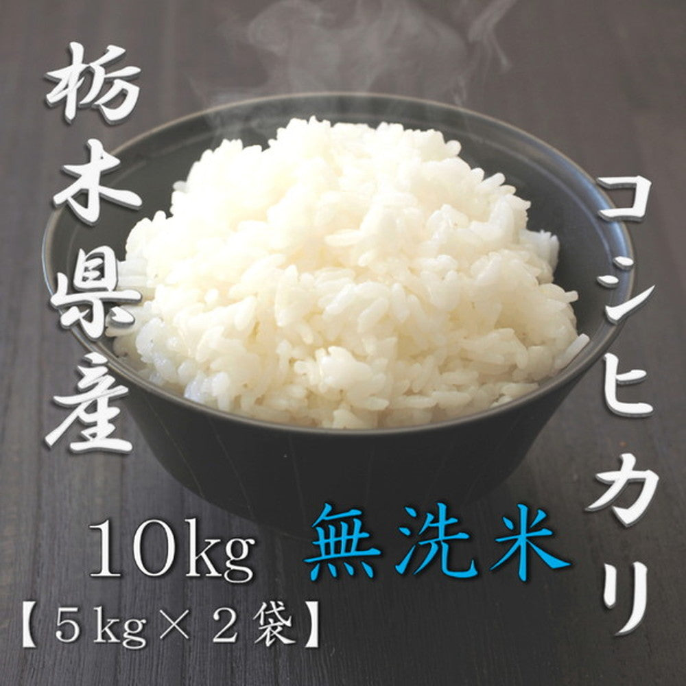 無洗米 栃木県産コシヒカリ 5kg×2個（合計10kg）