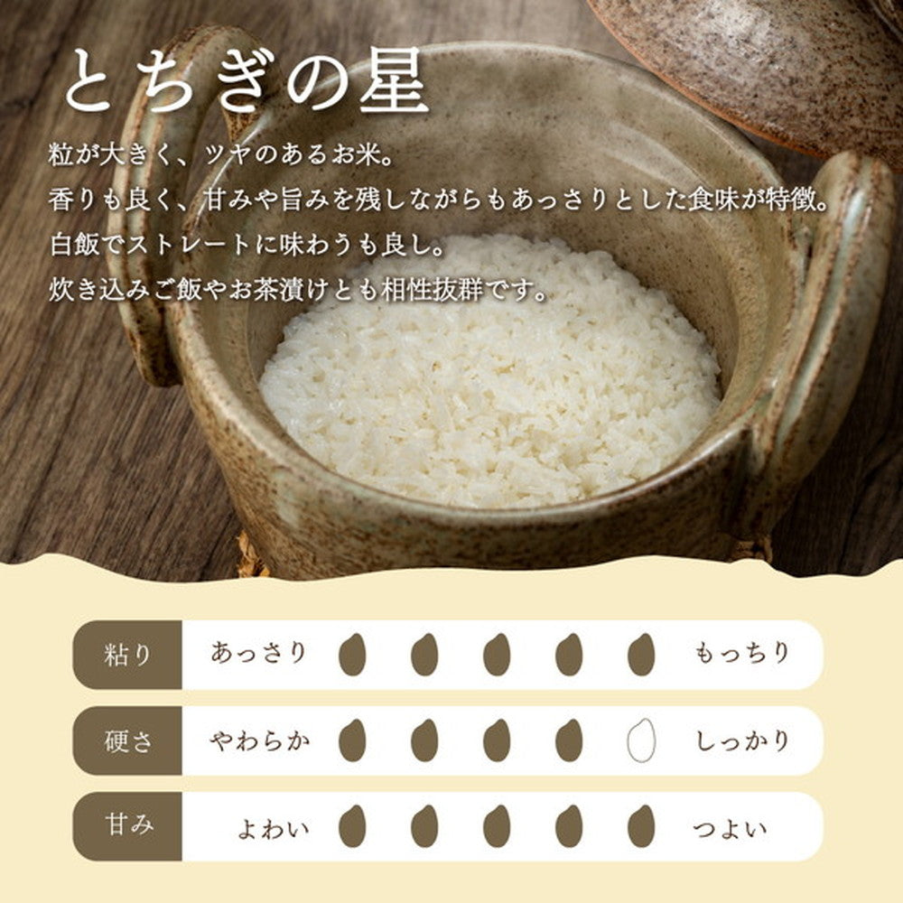 栃木県産 単一原料米 とちぎの星 5kg×2袋HACCP認証 栃木県産とちぎの星 5kg×2個（合計10kg） – AOYAMA GIFT SALON