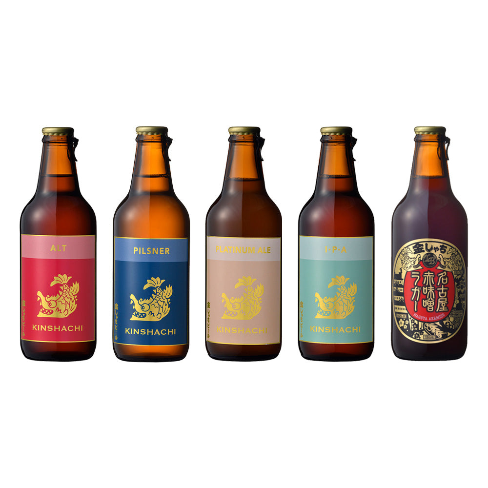 尾張名古屋のクラフトビール 金しゃちビール330ml 飲み比べ(5本)
