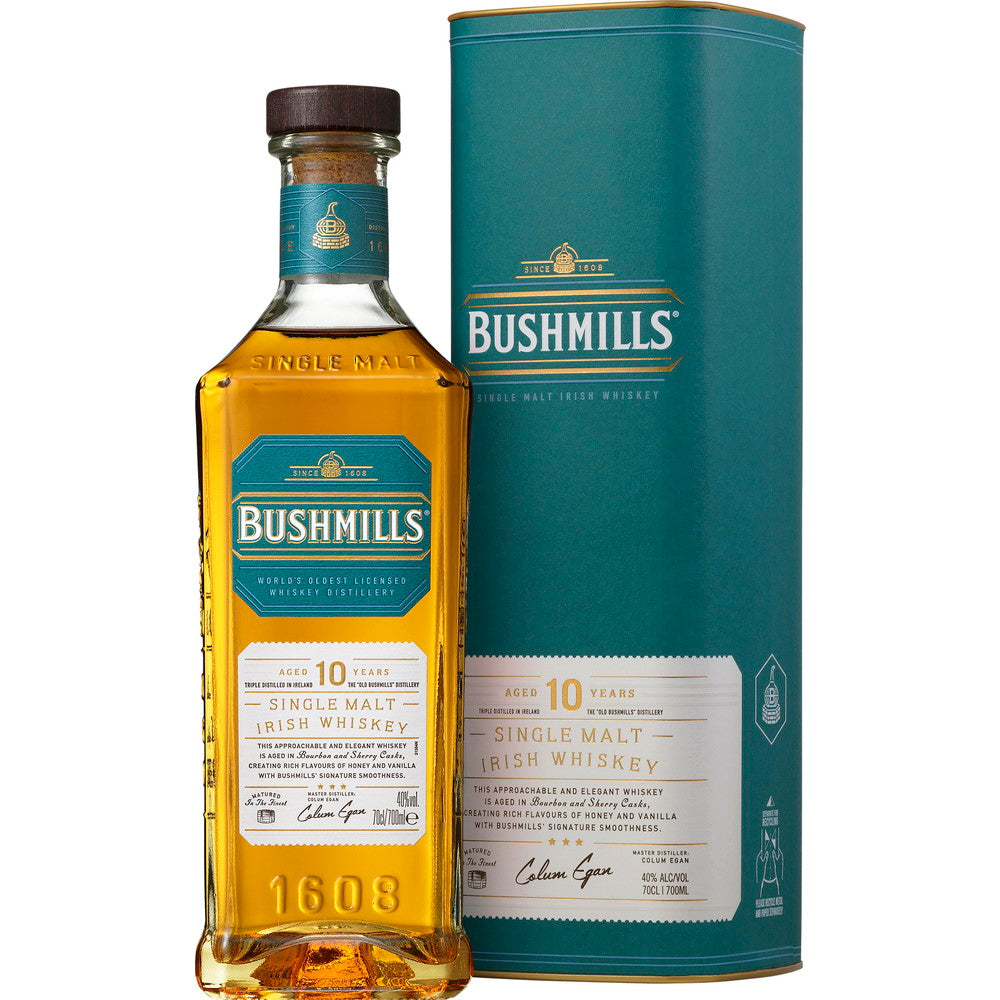 アイリッシュウイスキー BUSHMILLS(ブッシュミルズ)10年 700ml 1本