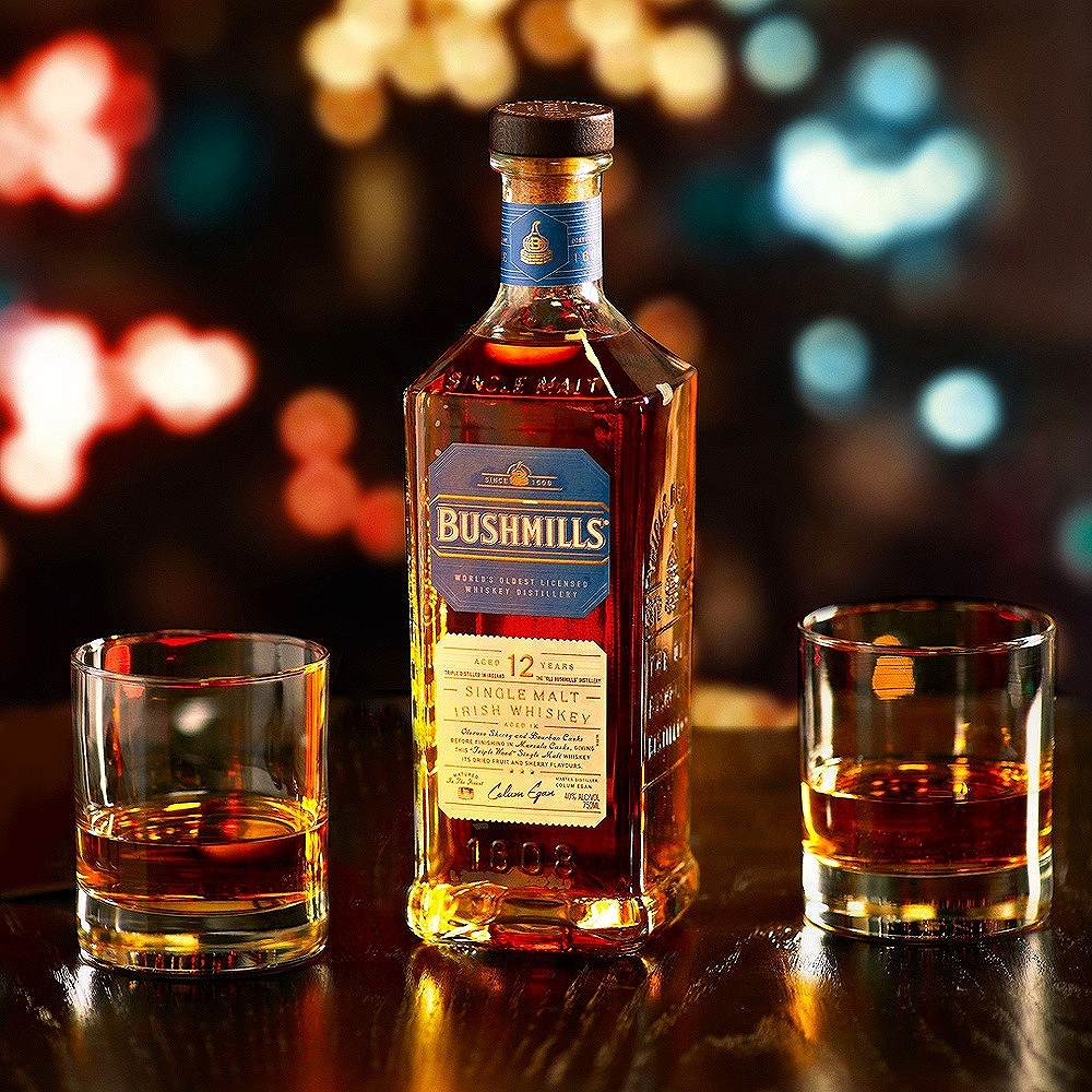 アイリッシュウイスキー BUSHMILLS(ブッシュミルズ)シングルモルト12年 700ml 2本