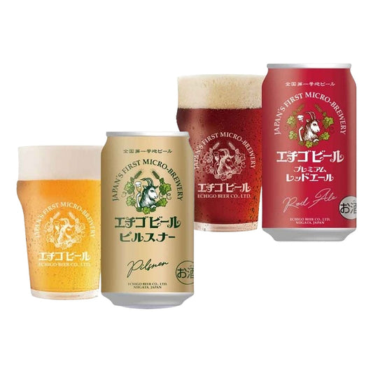 新潟クラフトビール エチゴビール 2種飲み比べ(ピルスナー&プレミアム 各1本)缶350ml