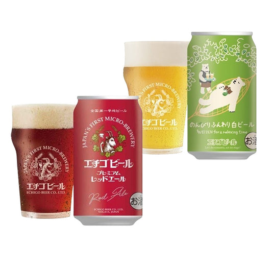 新潟クラフトビール エチゴビール 2種飲み比べ(プレミアム&のんびり 各1本)缶350ml