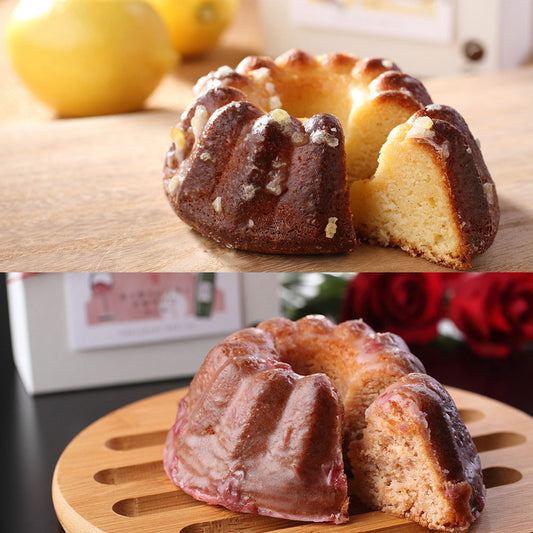 「カスターニャ」リモーネ＆ローザのケーキ詰め合わせ (レモンとバラのパウンドケーキ 各1個)