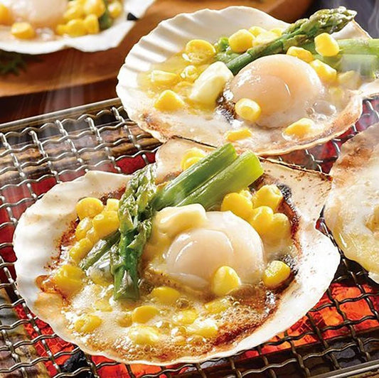 北海道 鮭のちゃんちゃん焼きと帆立バター焼き